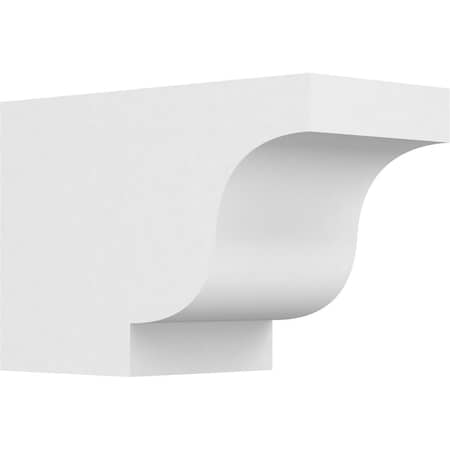 Ekena Millwork Standard Newport Architectural Grade PVC Rafter Tail, 6"W x 8"H X 12"L RFTP06X08X12NEW